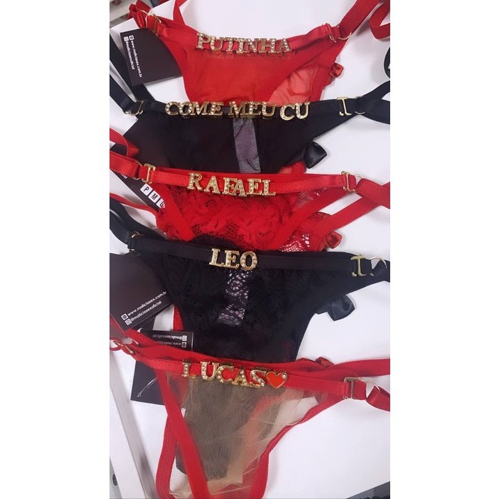 CALCINHA COM ESCRITAS 